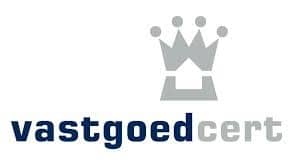Op deze afbeelding ziet u het logo van vastgoedcert